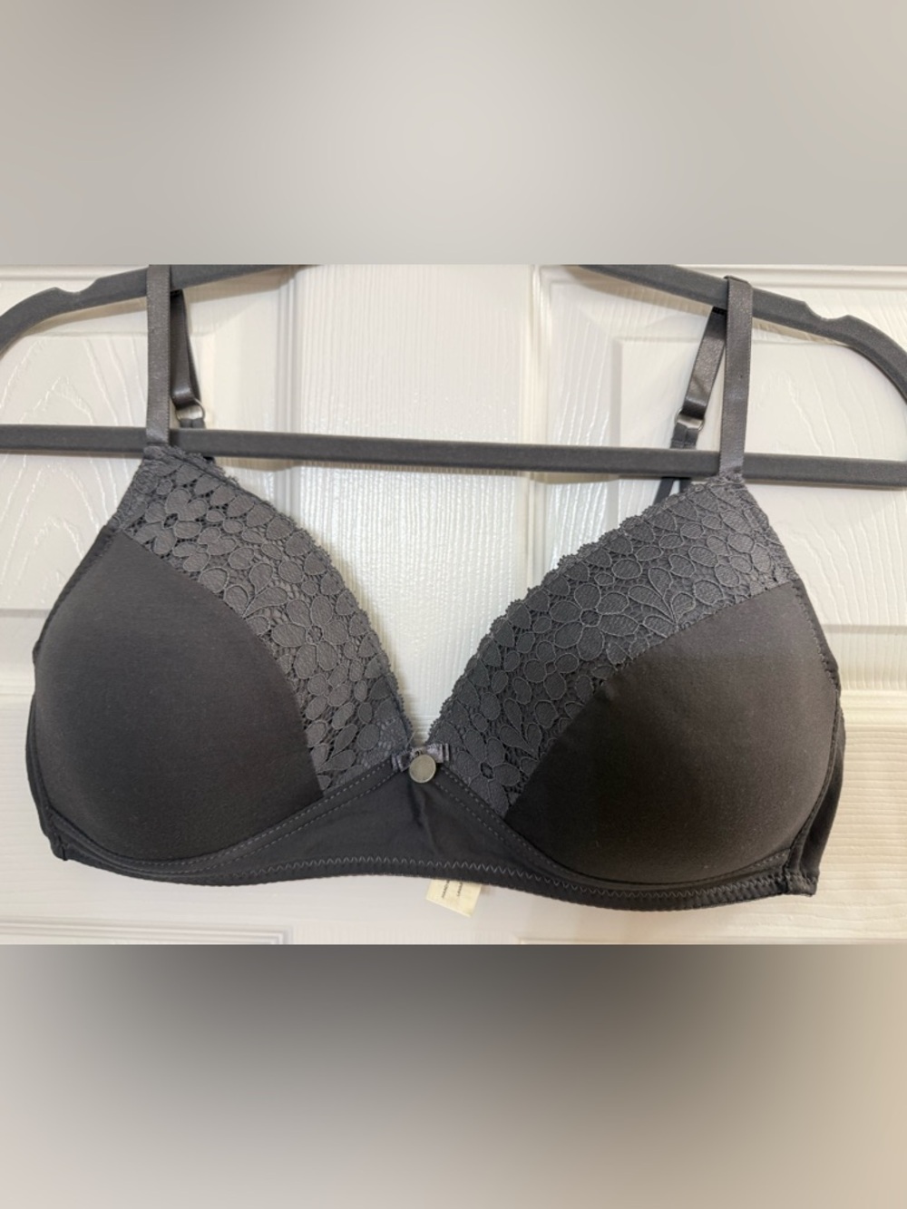 NWOT - Jessica Simpson Black Lace Trim Push-Up Bra